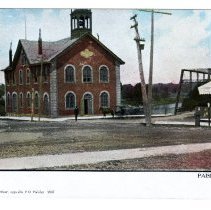 A996.016.002 (057) front, Paisley Town Hall postcard